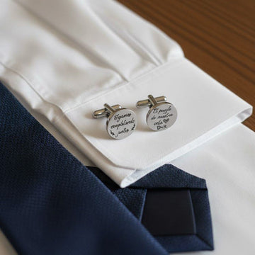 gemelos personalizados bodas