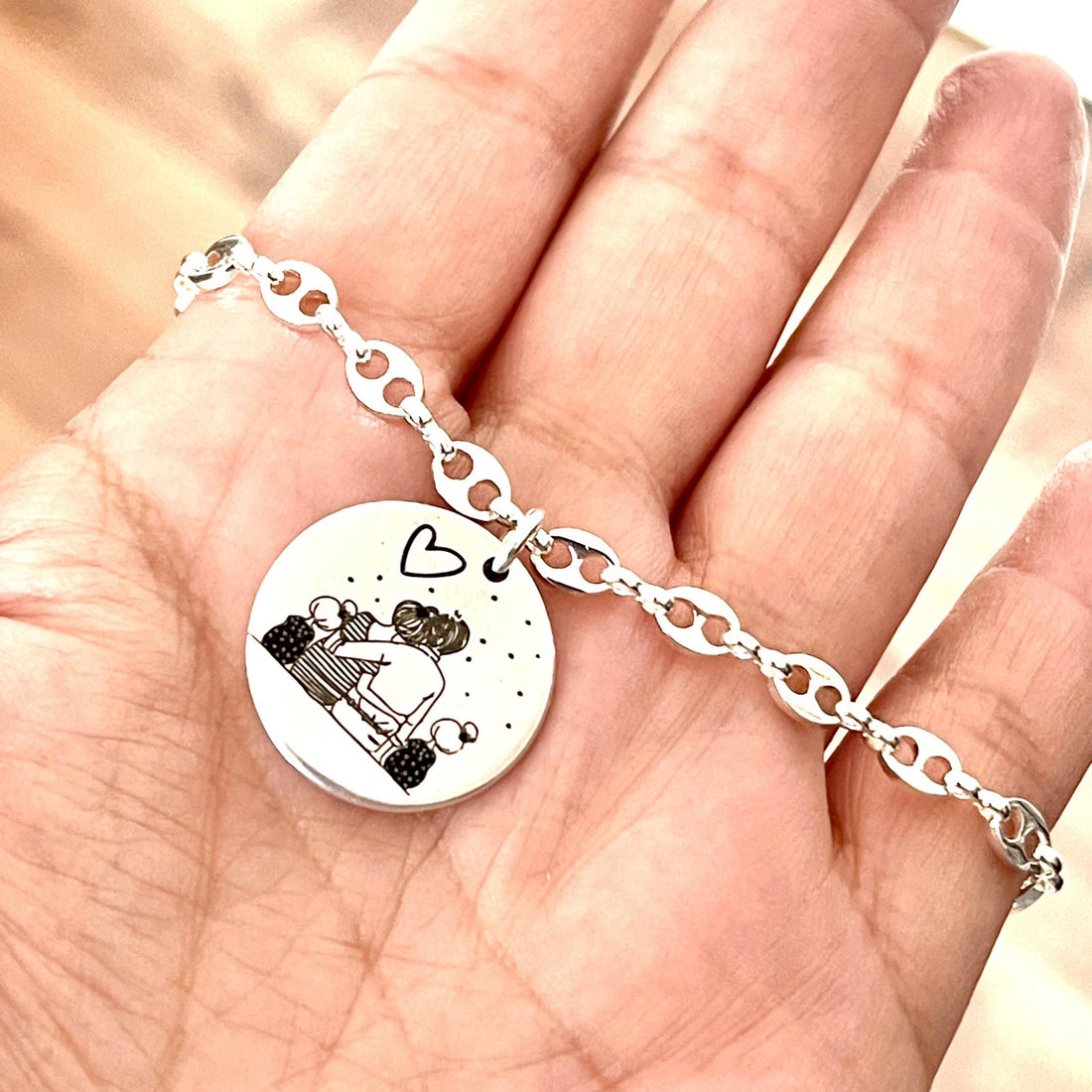 Pulsera Familia Bonita cadena