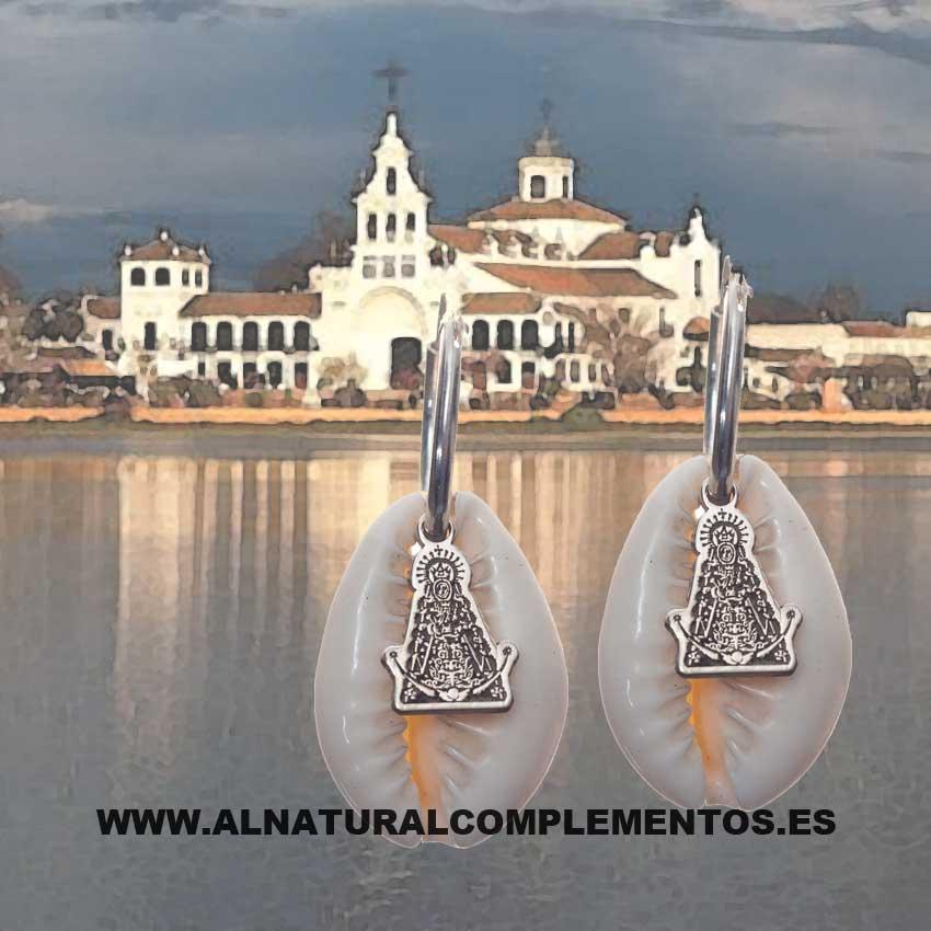 Pendientes de Plata Virgen del Rocío