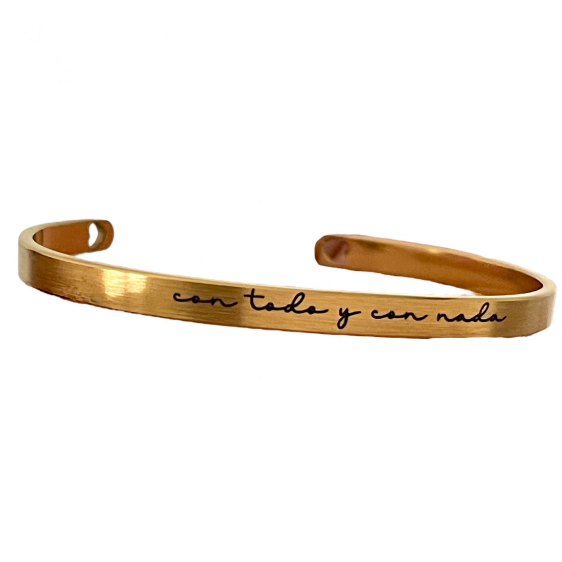 Brazalete Personalizado Baño Oro