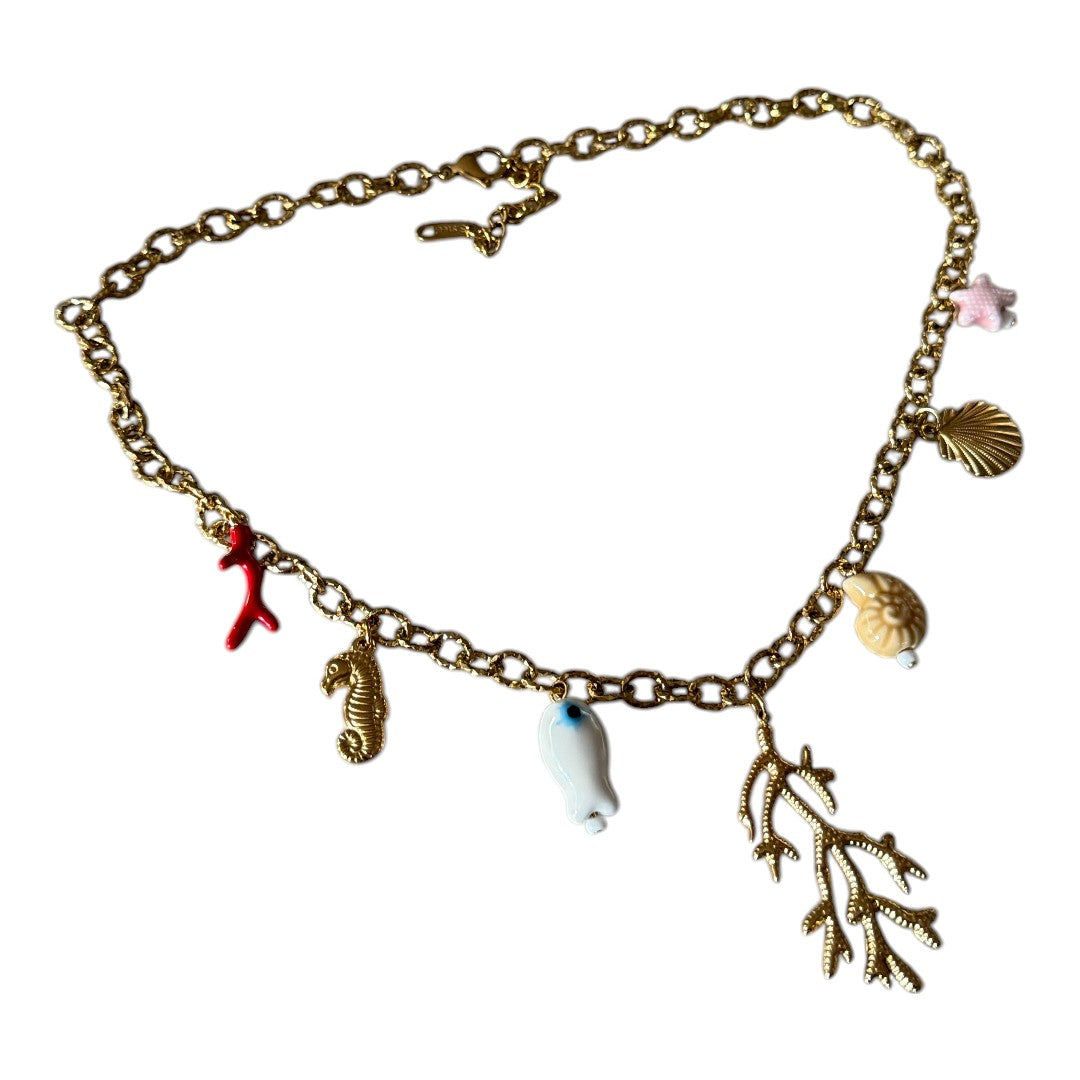 Collar Coral Charms