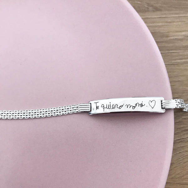 Esclava de Plata de Ley Personalizada – Al natural complementos