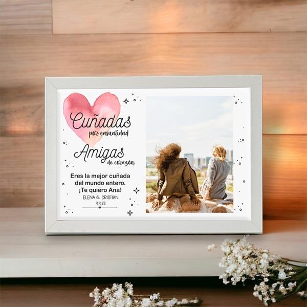 Lámina personalizada foto  | Regalo para cuñada