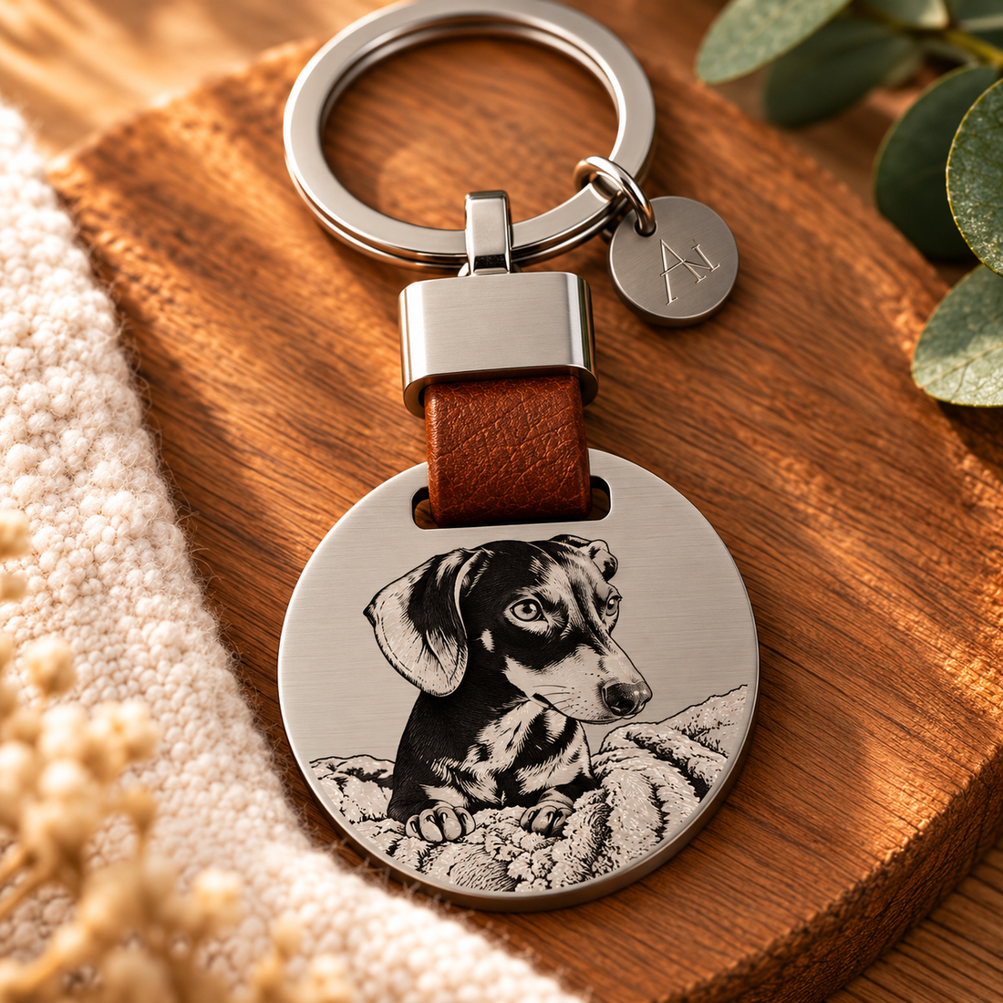 Llavero personalizado con foto de tu mascota ❤️ | Grabado en acero