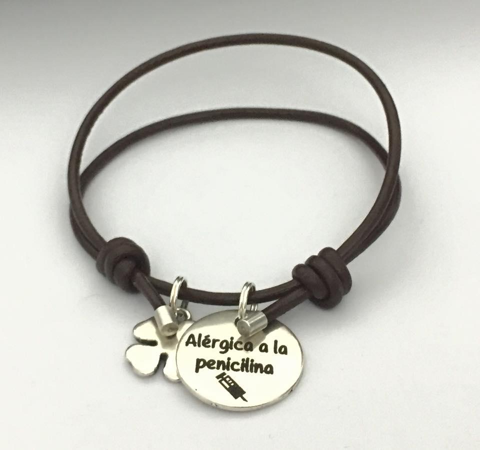 Pulsera médica cuero