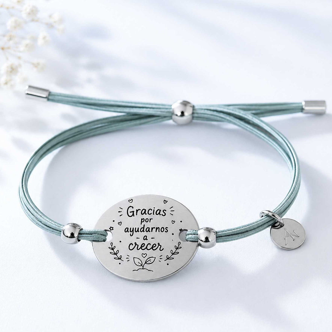 Pulsera Gracias por ayudarnos a crecer