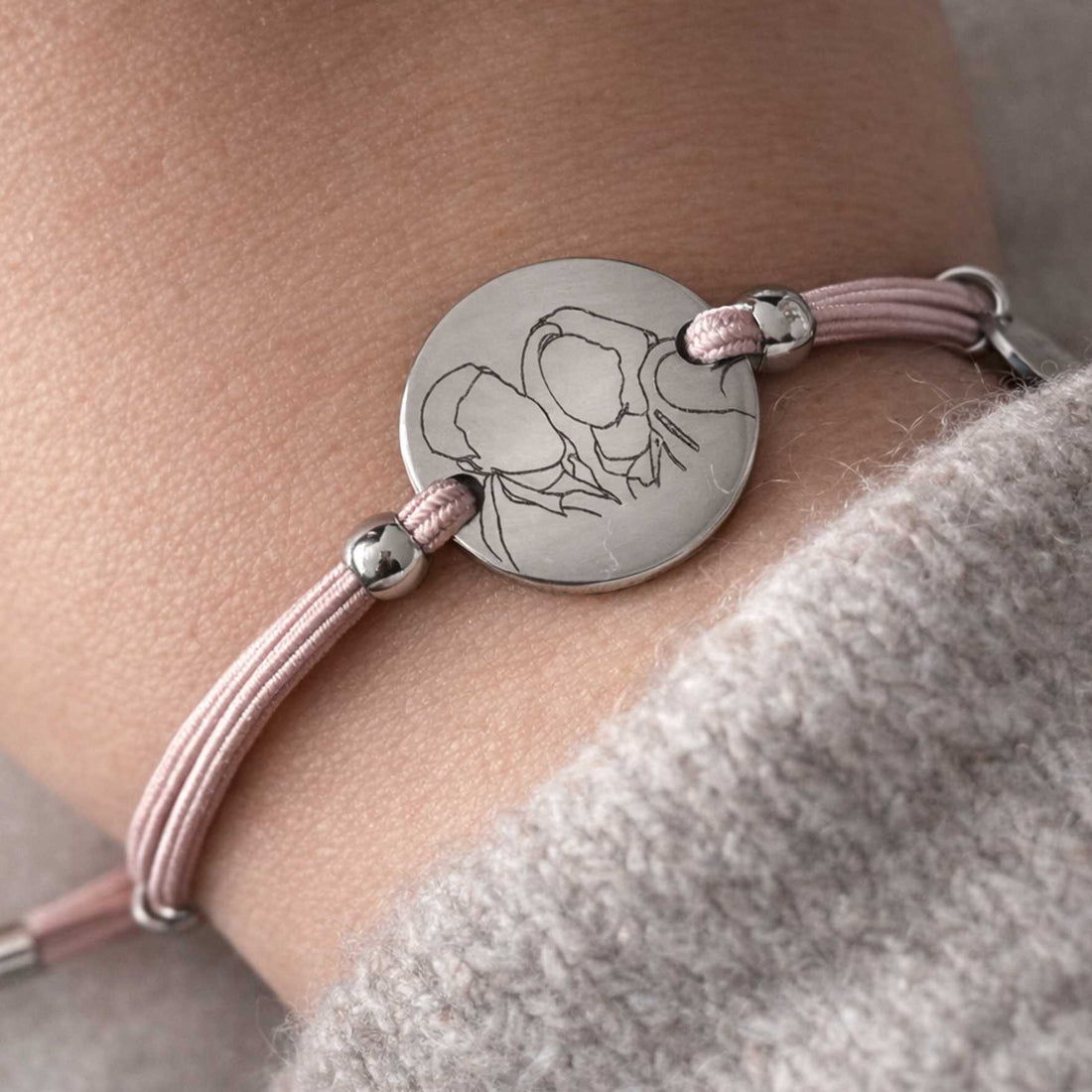 Pulsera Love silueta