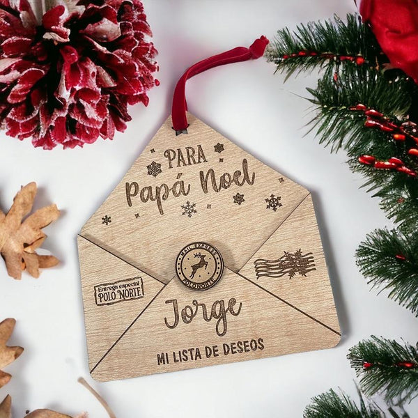 Sobre Madera Papá Noel – Al natural complementos