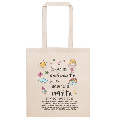 Tote Bag Personalizada nombres alumnos Gracias señorita